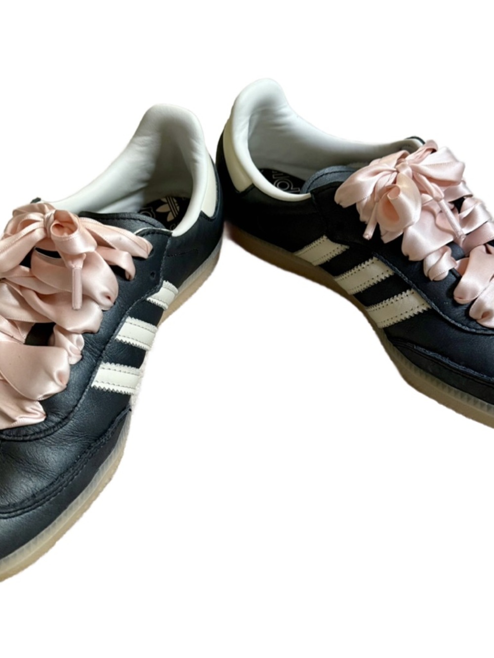 adidas Samba OG Shoes Core Black / Off White / Wonder Quartz - Picture 3 of 5
